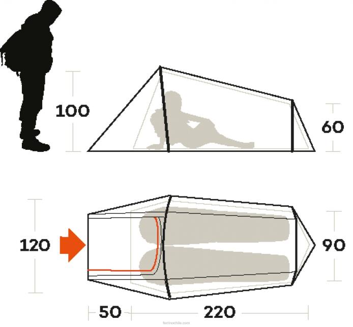 unisexo Ferrino eslinga de tienda 2 N804480