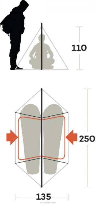 unisexo Ferrino tienda de campaña N804484