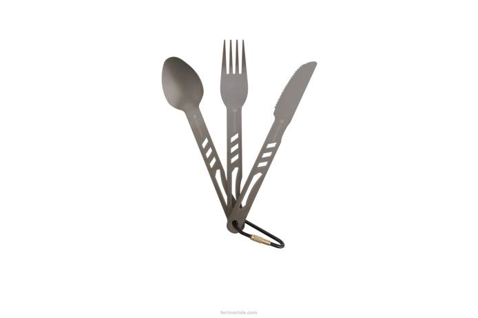 unisexo Ferrino juego de cubiertos de aluminio N804658