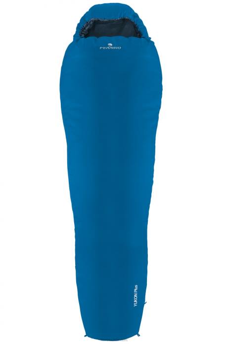 unisexo Ferrino saco de dormir yukon plus zip derecho azul N804393