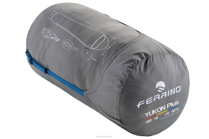 unisexo Ferrino saco de dormir yukon plus zip derecho azul N804393