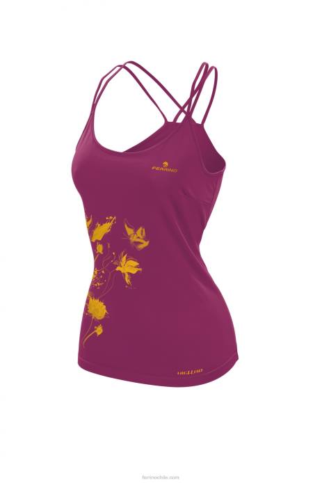 mujer Ferrino Kenai Tank Woman Red activo N804332
