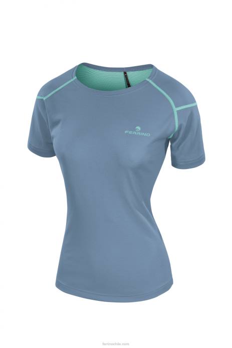 mujer Ferrino kasai camiseta mujer azul brumoso N804325