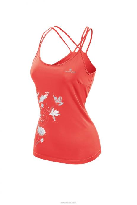 mujer Ferrino kenai camiseta sin mangas mujer rojo coral N804330