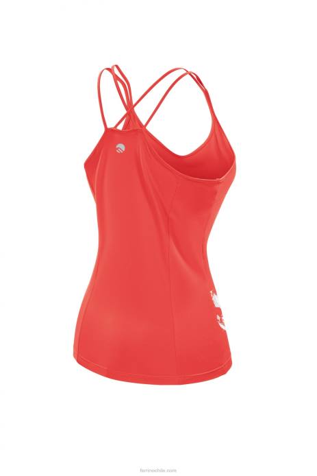 mujer Ferrino kenai camiseta sin mangas mujer rojo coral N804330