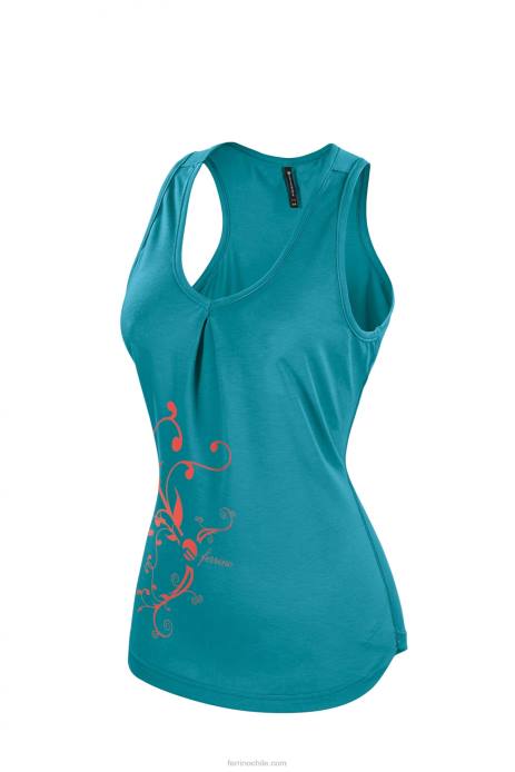 mujer Ferrino tanque torngat mujer azul coral N804327