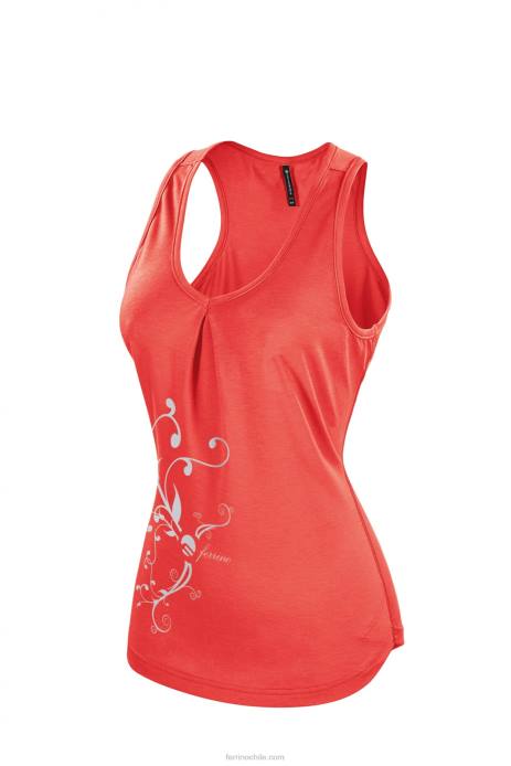 mujer Ferrino tanque torngat mujer rojo coral N804328