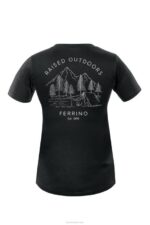mujer Ferrino camiseta retro mujer negra N804333 - Image 2